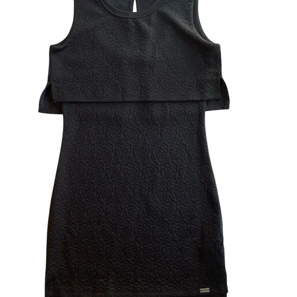 Bellfield Scilla Jacquard Textured Black Layered Dress - Picture 5 of 13